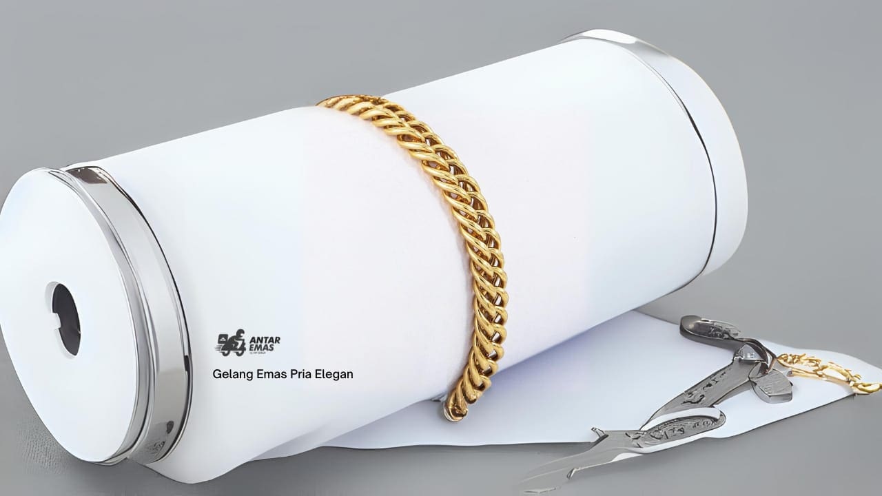Attachment for Gelang emas sederhana yang aman dan mewah untuk aktivitas sehari hari