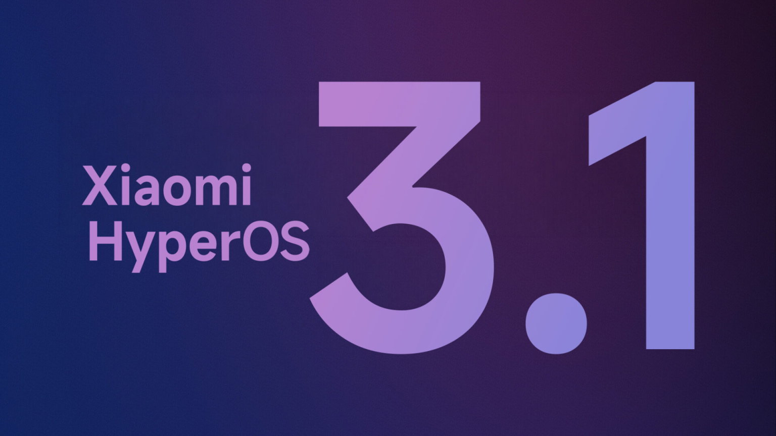 Xiaomi HyperOS 3.1